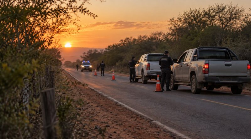 Operativo policial en una ruta del departamento Copo — imagen ilustrativa