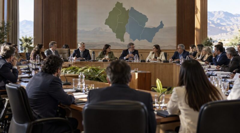 Representantes provinciales reunidos en el Parlamento del Norte Grande