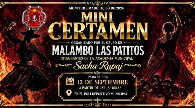 Mini Certamen Sacha Rupaj de malambo en Monte Quemado