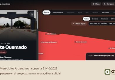 Ficha de Monte Quemado y mapa de Santiago del Estero en la plataforma Municipios Argentinos.